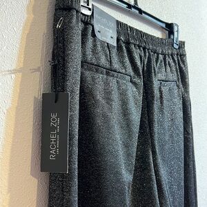 Rachel Zoe Womens High Rise Wide Leg Metallic Shiny Retro Y2K Pants Size 12